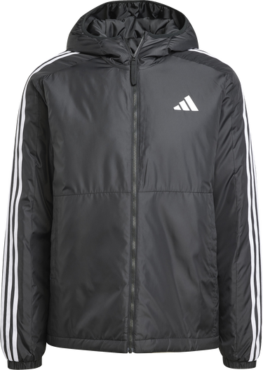 Bunda adidas Originals Essentials 3-Stripes Hooded Jacket Čierna | jd1032, 0