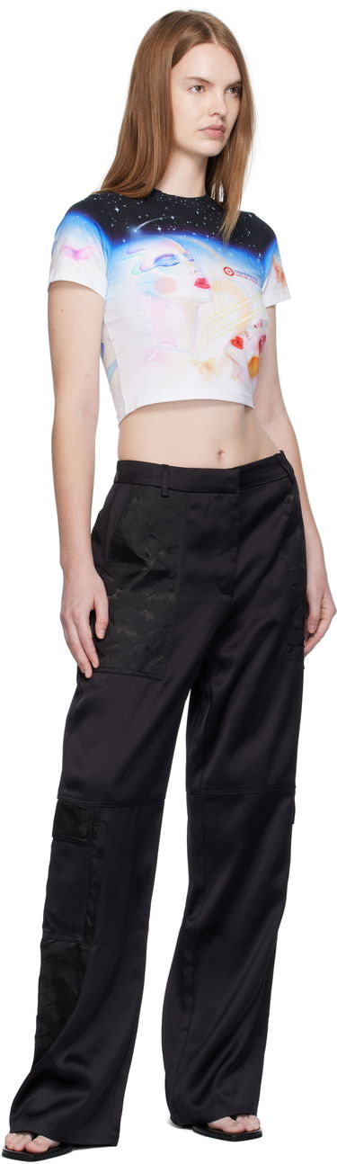 Crop Top Casablanca Casablanca Galactic Connection Cropped T-Shirt Rôznofarebný | WPF25-JTS-009-01, 3