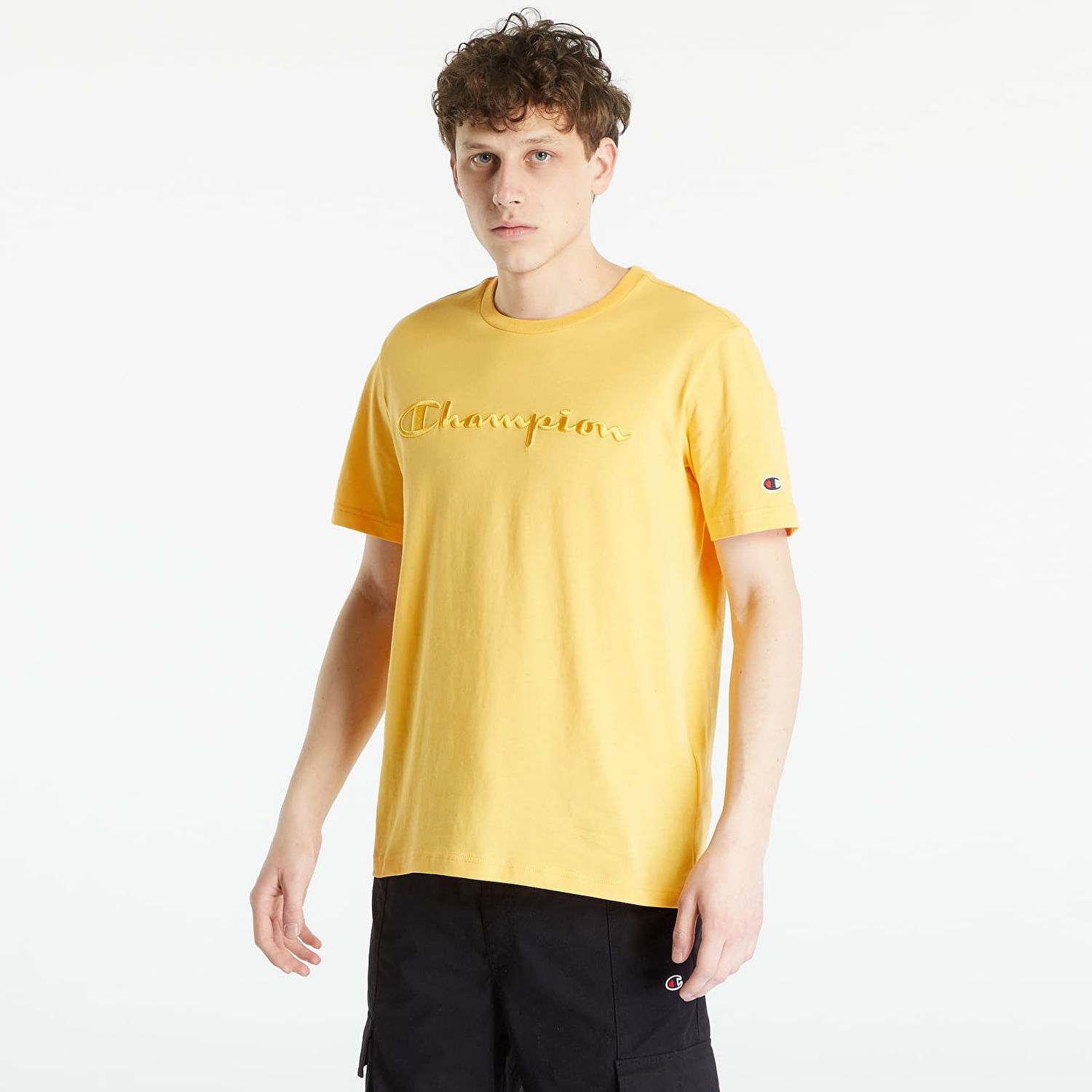 Tričko Champion Crewneck T-Shirt Žltá | 218490 CHA YS126, 0
