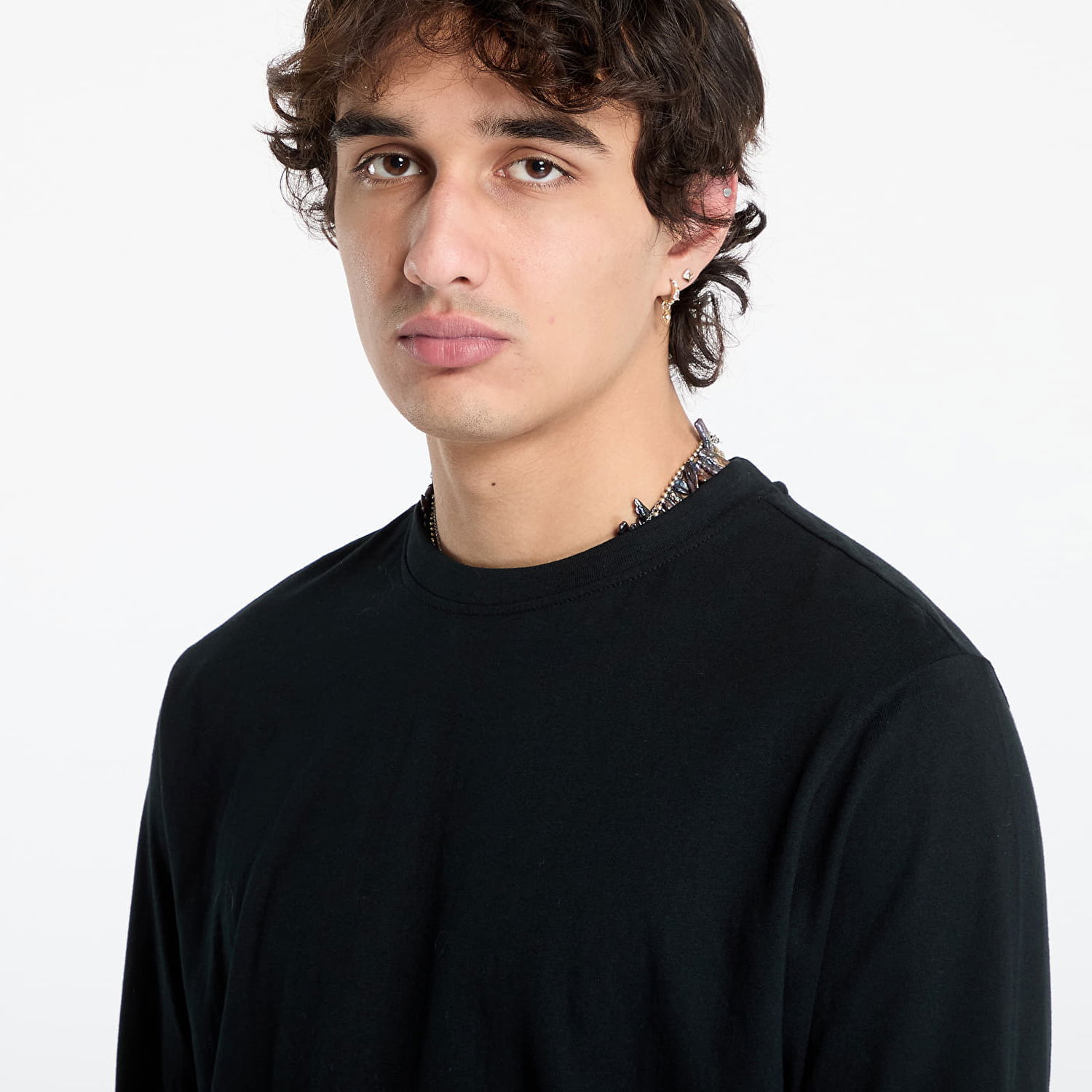 Tričko Urban Classics T-Shirt Longsleeve Basic Čierna | TB7044-00007, 1