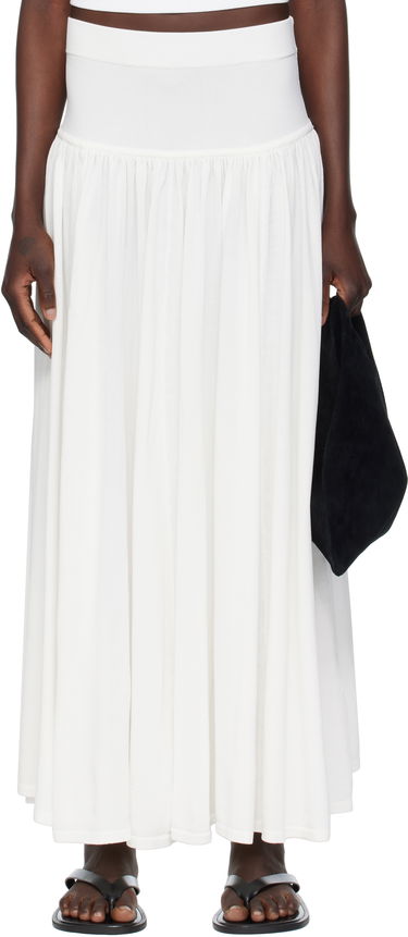 Sukňa Loulou de Saison Loulou de Saison Romy Maxi Skirt Biela | ROMY, 0