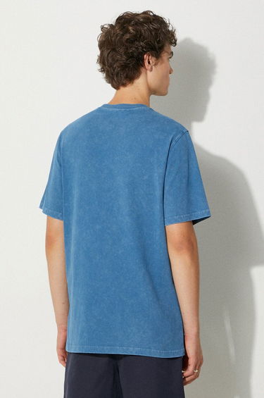 Tričko WOOD WOOD Embossed T-shirt Modrá | 12312507.2491, 1