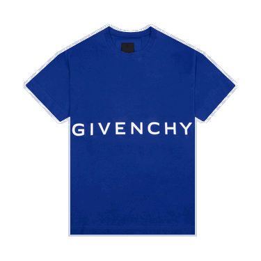 Tričko Givenchy Classic Fit Bonded T-Shirt Modrá | BM71D43Y6B 426, 0