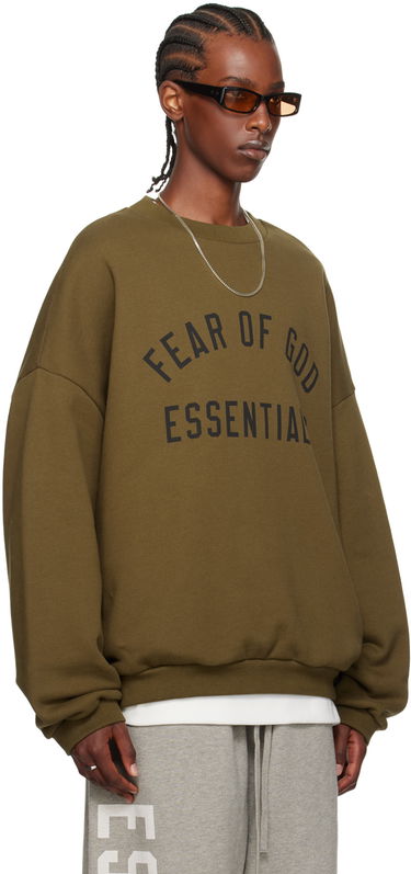 Sveter Fear of God Essentials Crewneck Sweatshirt Zelené | 192BT246264F, 1