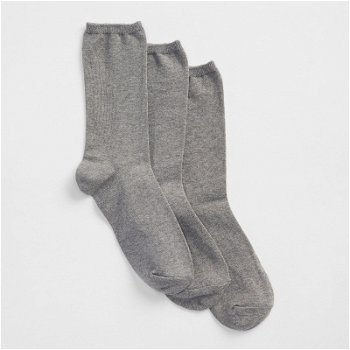 GAP Socks Crew Socks 3-Pack Grey 282680-02