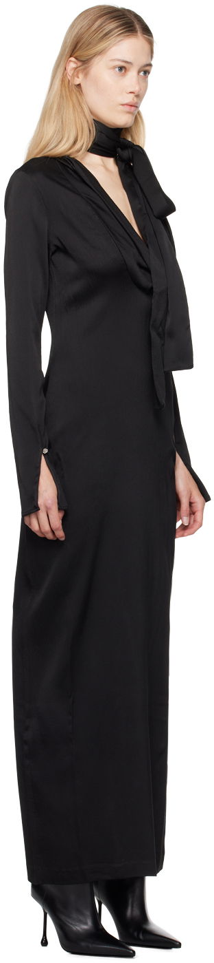 Šaty Blumarine Blumarine Cowl Neck Maxi Dress Čierna | A422A470A, 1
