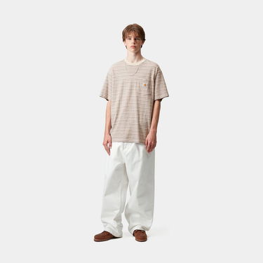 Tričko Carhartt WIP Carhartt WIP Gellar Pocket Short Sleeve T-Shirt Béžová | I035141_5, 2