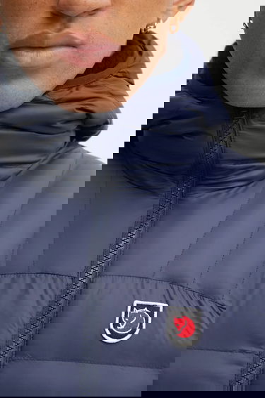 Prešívaná bunda FJÄLLRÄVEN Expedition Lätt Transitional Hooded Puffer Jacket Navy | F86119, 4