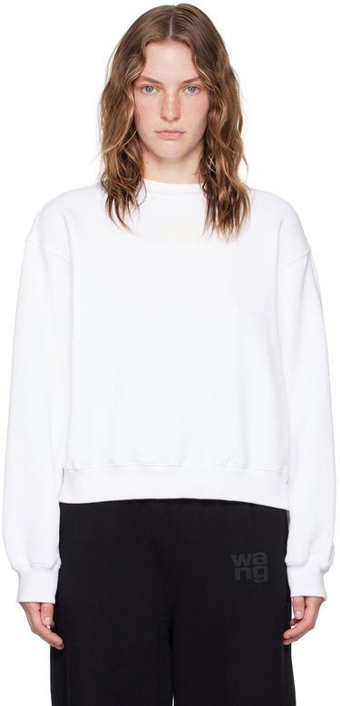 Mikina Alexander Wang Puff Logo Sweatshirt Biela | 4CC3241508, 0