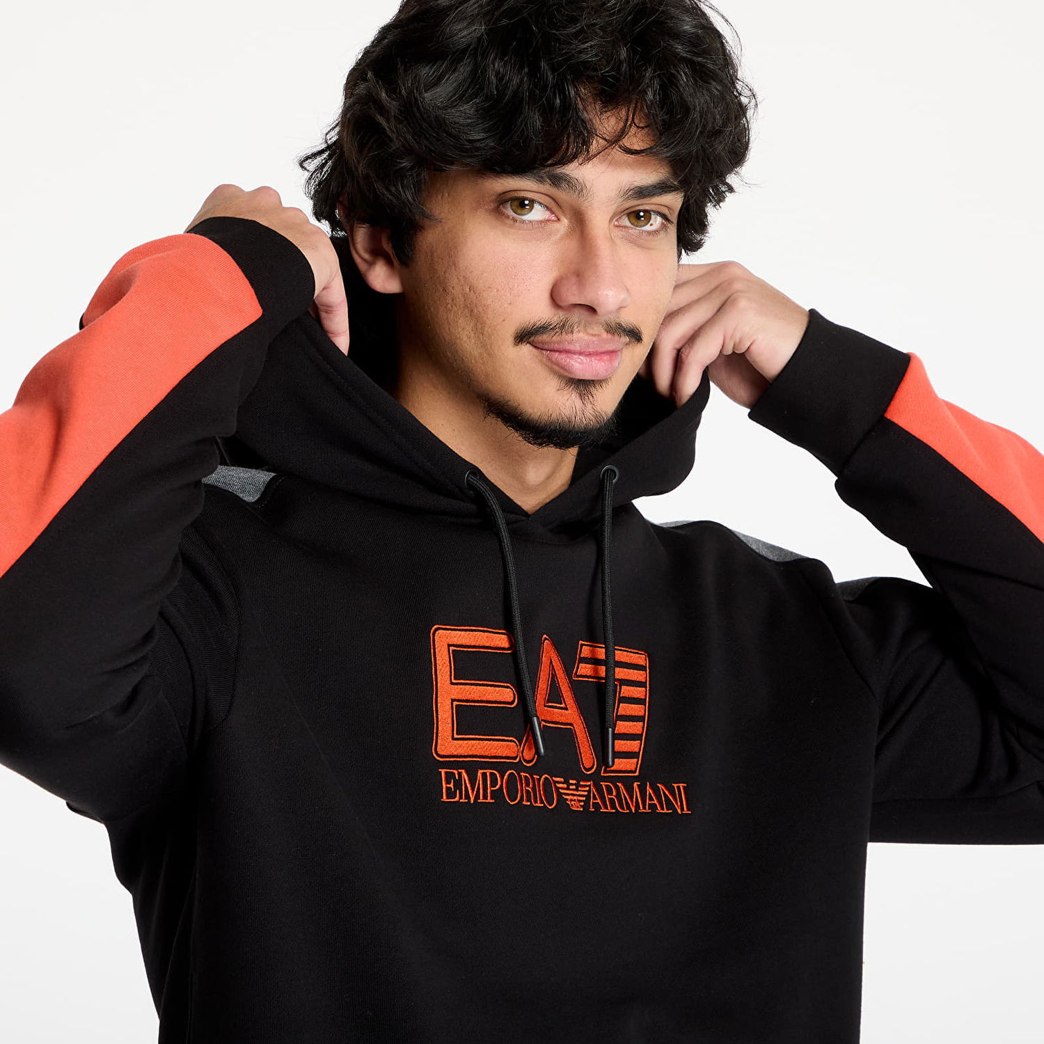 Mikina Emporio Armani Black Hooded Sweatshirt Čierna | 6DPM10PJVTZ1200, 1