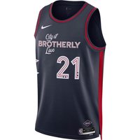 Dres Nike NBA PHILADELPHIA 76ERS DRI-FIT CITY EDITION SWINGMAN JERSEY JOEL EMBIID Navy | DX8515-420, 0