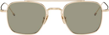 Slnečné okuliare Thom Browne Thom Browne Titanium Squared Aviator Sunglasses Metalická | UES907A-G0001, 0