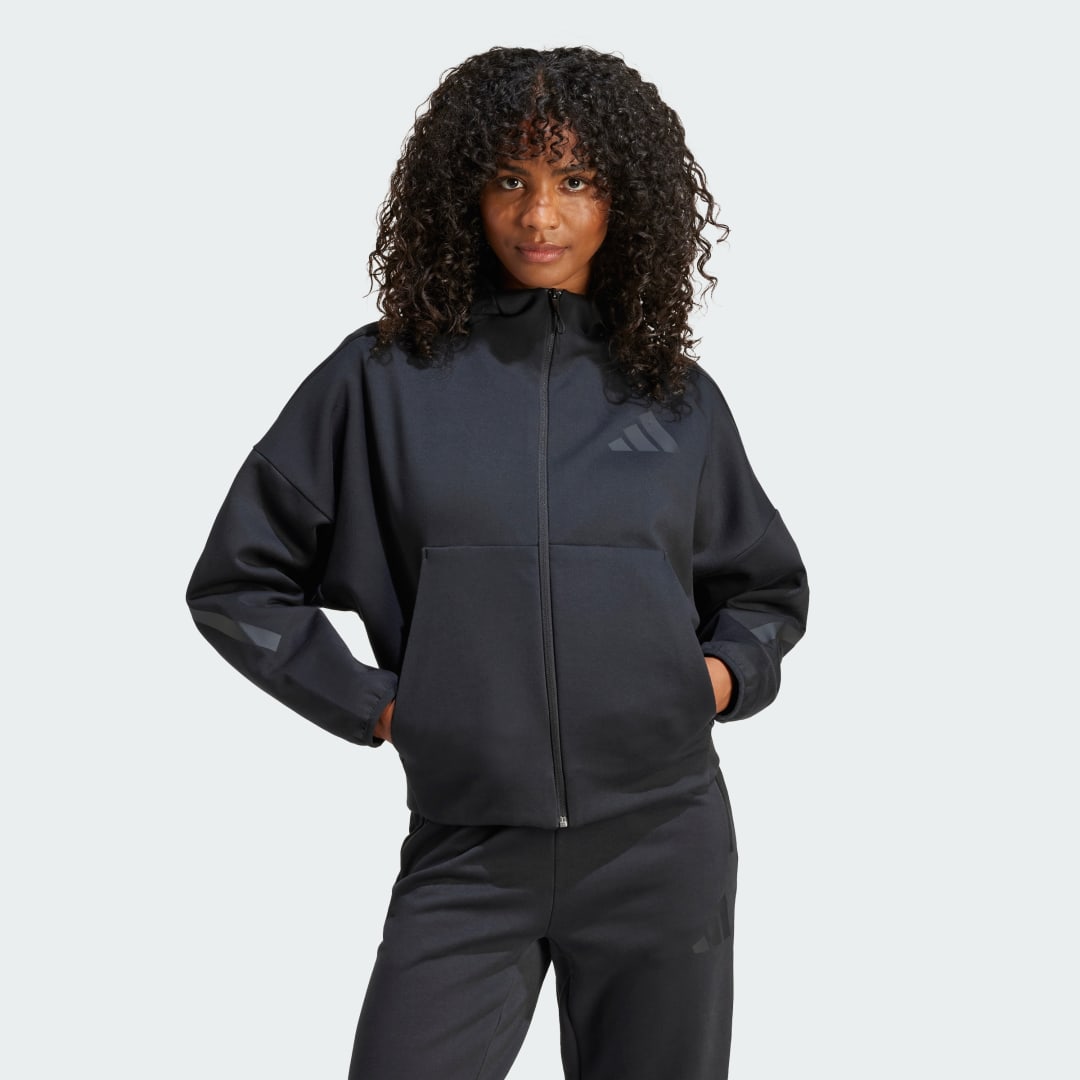 Mikina adidas Performance Z.N.E. Full-Zip Čierna | JE7848, 0