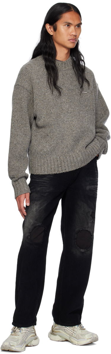 Sveter We11done Chunky Knit Sweater Šedá | WD-KT2-24-626-U-DG, 3
