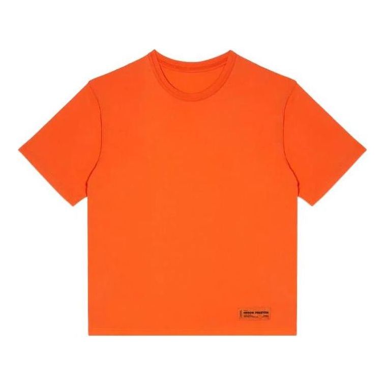 Tričko HERON PRESTON HERON PRESTON Logo Recycled T-Shirt Oranžová | HMAA025C99JER0012200
