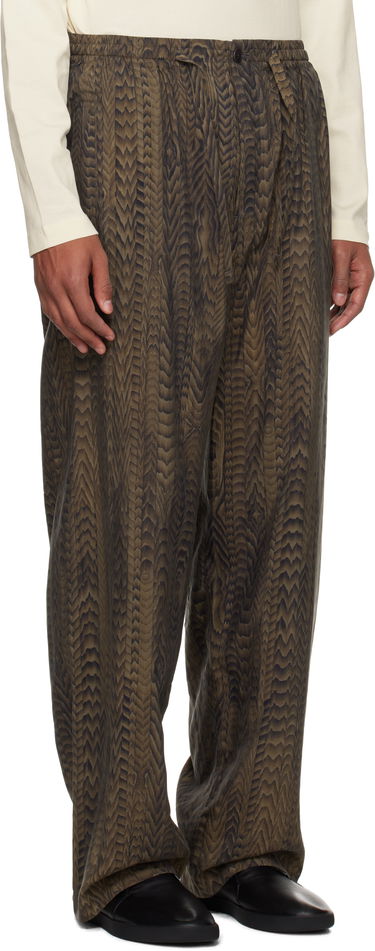 Nohavice LEMAIRE Printed Pyjama Pants Zelené | PA1160 LF1323, 1