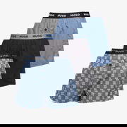 B-Woven Loose Fit Boxers 3-Pack with Logo Pattern