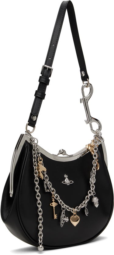 Taška cez rameno Vivienne Westwood Vivienne Westwood Charm Frame Bag Čierna | 4B01000PW-L008K-, 1