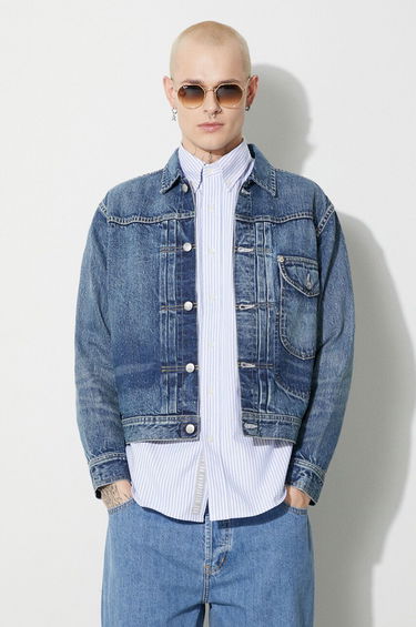 Bunda Human Made Denim Work Jacket Modrá | HM26JK008, 2