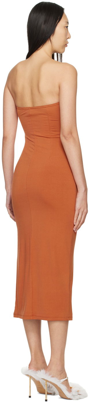 Šaty Miaou Miaou Lila Midi Dress Oranžová | 5025VISCRI, 2