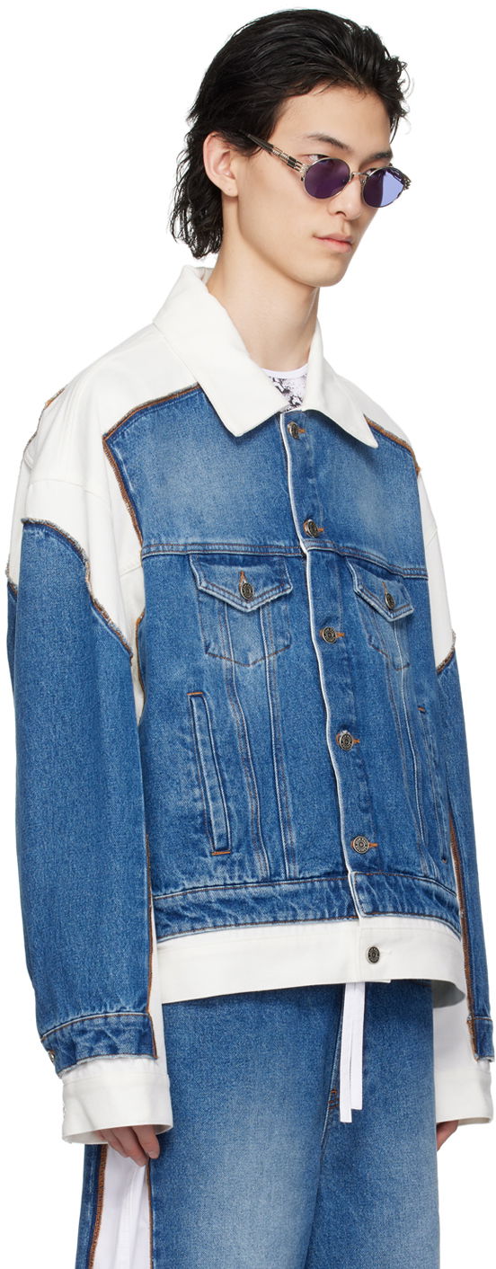Bunda Jean Paul Gaultier Gaultier 'The Trompe L'œil' Denim Jacket Modrá | 24/25-U-VE039I-D013-5701, 1
