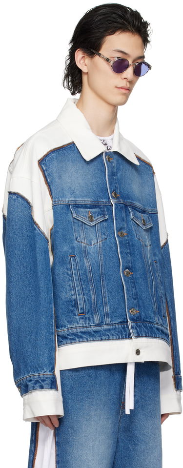 Bunda Jean Paul Gaultier Gaultier 'The Trompe L'œil' Denim Jacket Modrá | 24/25-U-VE039I-D013-5701, 1