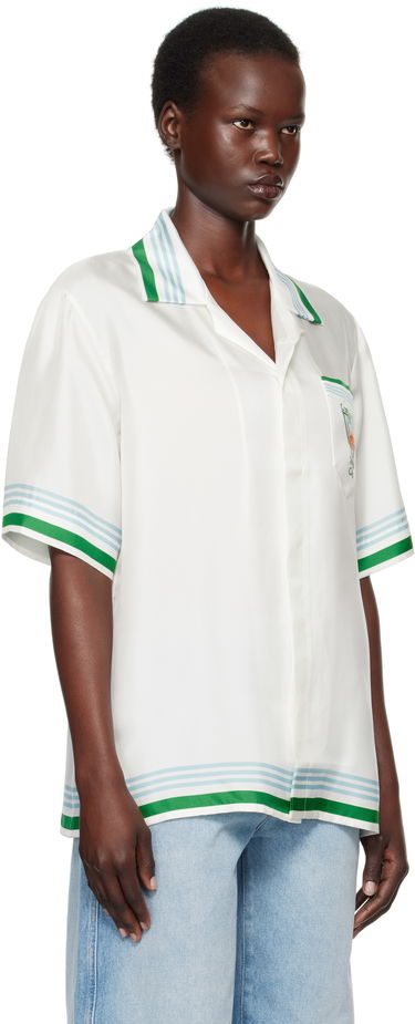 Košeľa Casablanca Printed Resort Shirt Biela | U-WPS25-SH-003-08, 1