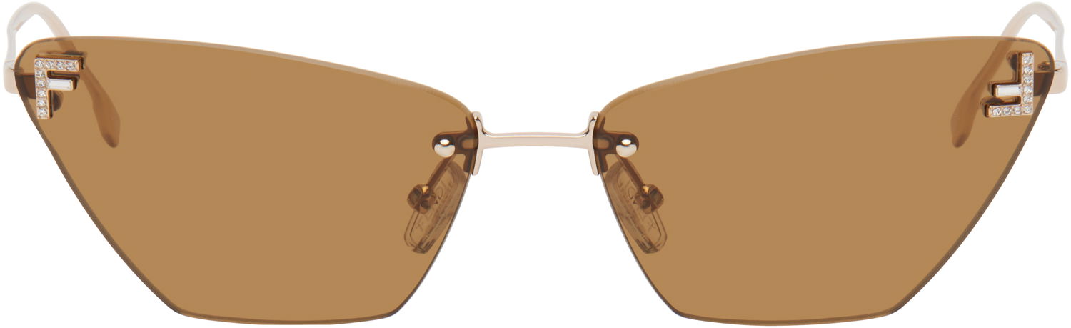 Slnečné okuliare FENDI Fendi First Crystal Sunglasses Hnedá | FE4160US@5728E 192337204371, 0