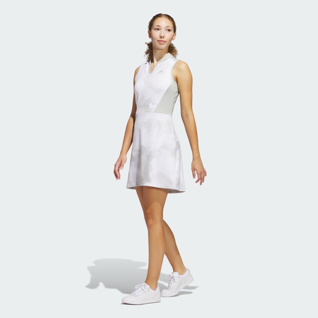 Šaty adidas Performance Ultimate365 Tour Hybrid Printed Golf Dress Biela | IK2946, 0