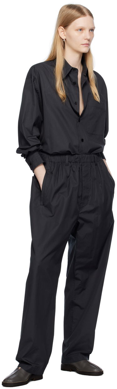 Nohavice LEMAIRE Lemaire Exclusive Elastic Waist Trousers Čierna | PA1047 LF839, 3