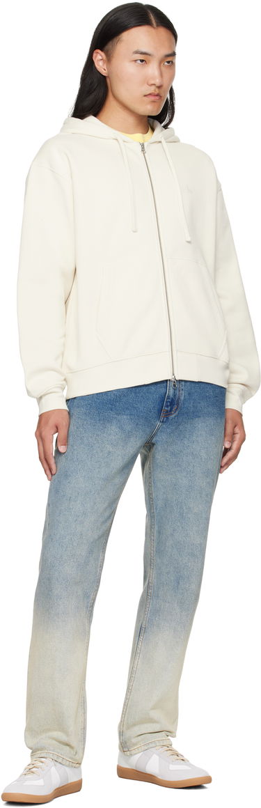 Mikina Dime Dime Cursive Zip Hoodie Biela | DIMEFA2573NAT, 3