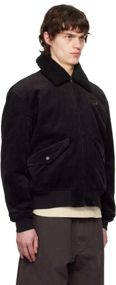 Bomber bunda Fred Perry Fred Perry Corduroy Bomber Jacket Čierna | J8567, 1