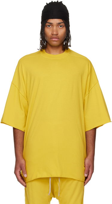Tričko Rick Owens Concordians Tommy Oversized Raw-Edge Short Sleeve T-shirt Žltá | DU02E7259 RN, 0