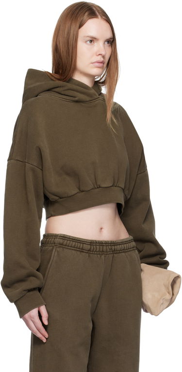 Mikina Entire Studios Entire Studios Cropped Heavy Hoodie Hnedá | ES2392BT, 4