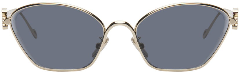 Slnečné okuliare Loewe Gold Anagram Hexagonal Sunglasses Čierna | LW40115U 192337181177
