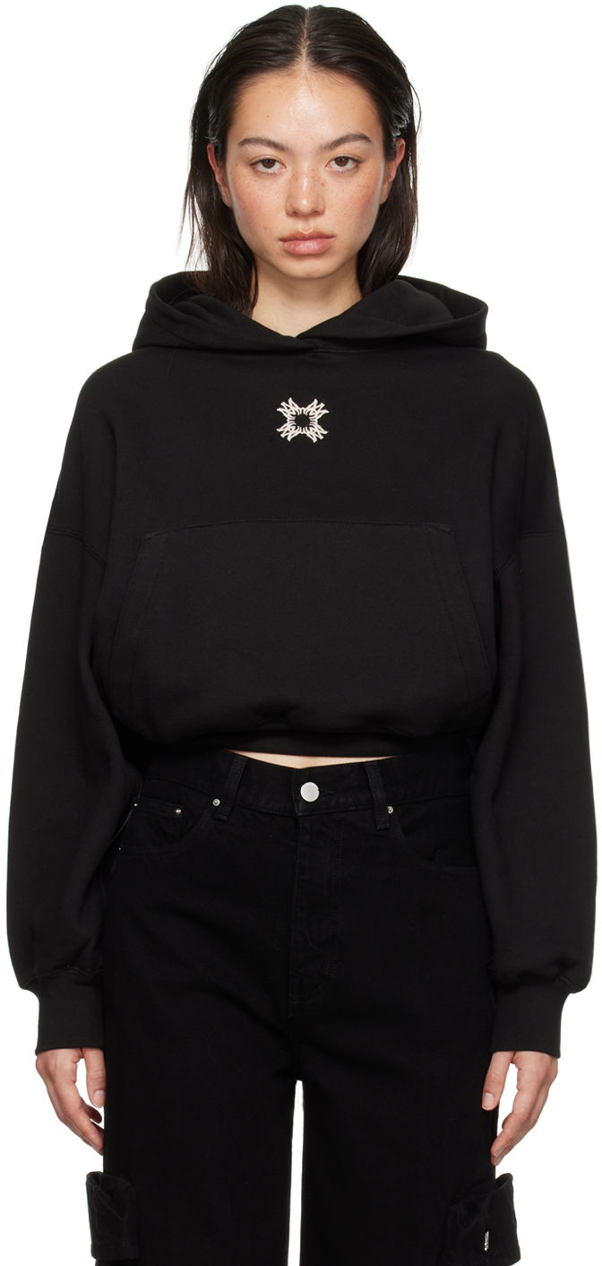 Mikina AMIRI Amiri MA Quad Cropped Hoodie Čierna | AWJYHD1015, 0