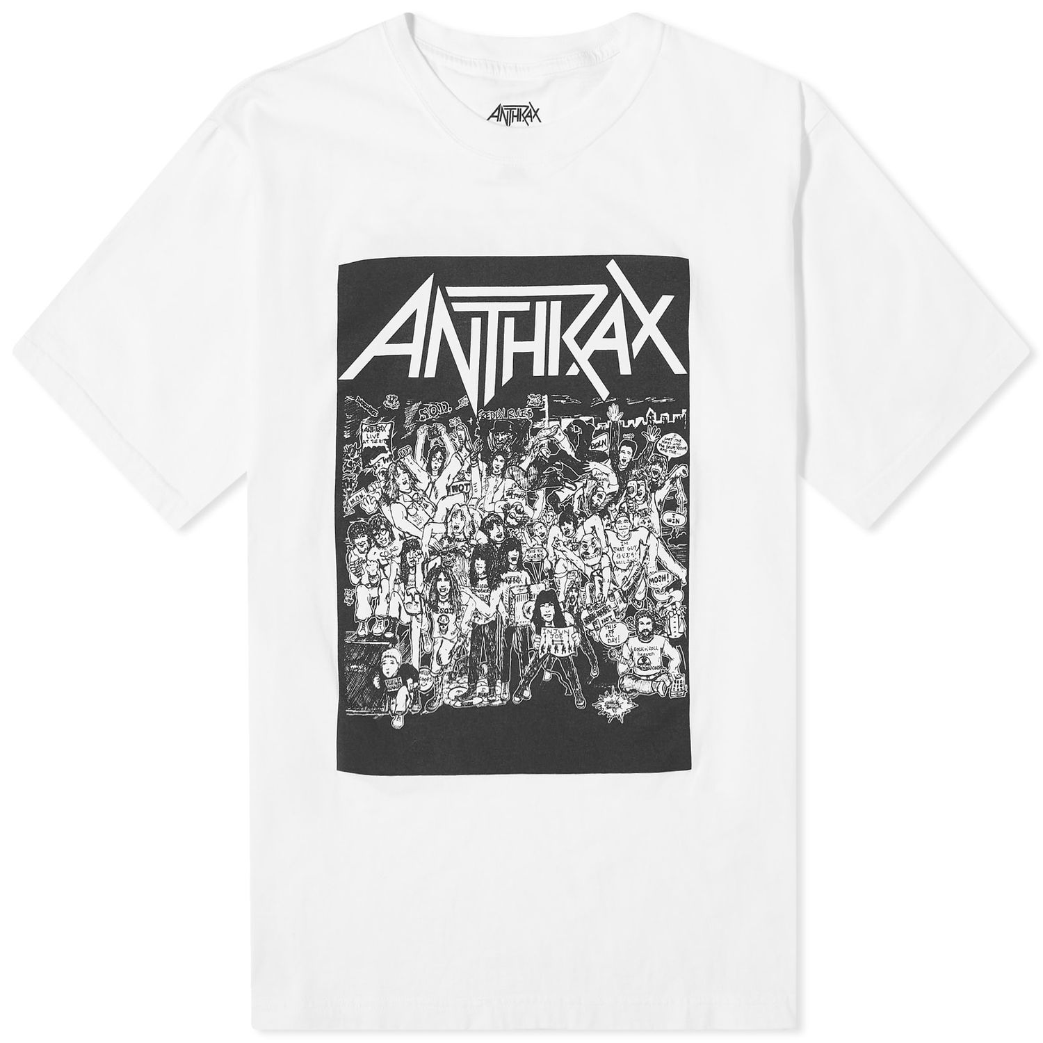Tričko Neighborhood Anthrax No Frills T-Shirt Biela | 232PCNH-ST02S-WHT, 0