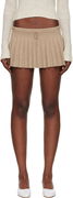 Vivienne Pleated Knit Drawstring Miniskirt