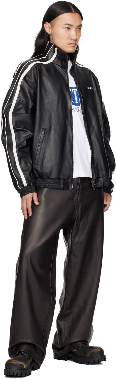 Nohavice VETEMENTS Vetements Grained Leather Pants Čierna | UA66PA200B, 3