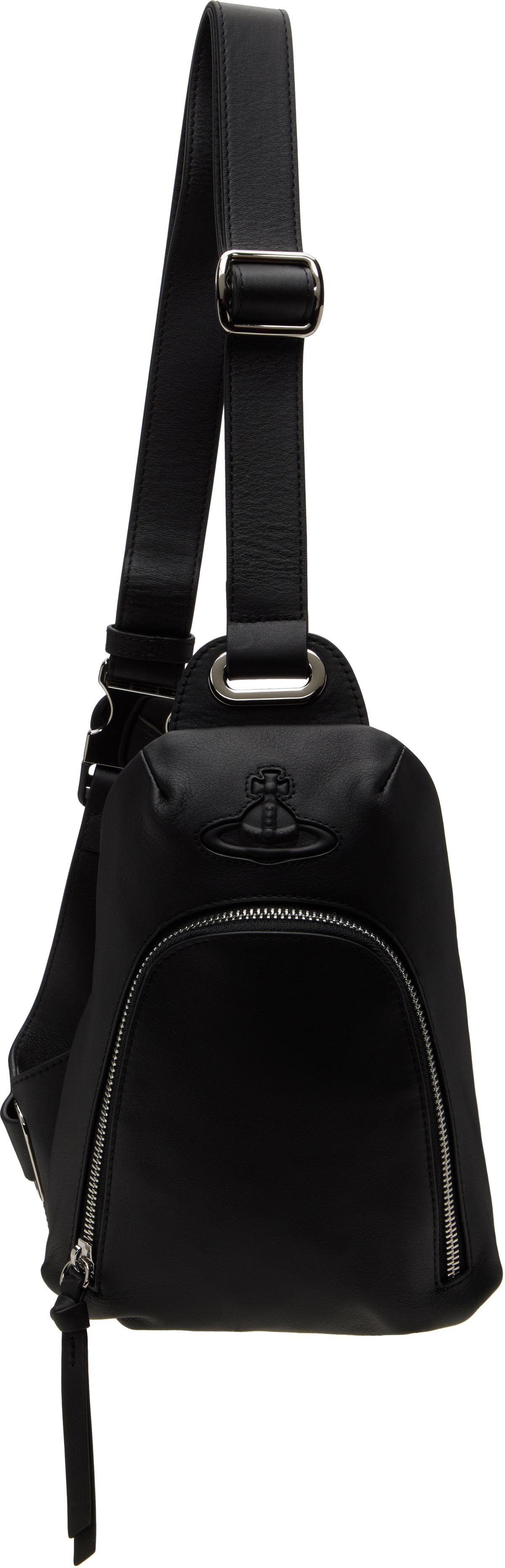 Taška cez rameno Vivienne Westwood Vivienne Westwood Smooth Leather Injected Orb Bag Čierna | 58010007U-L001S-, 0