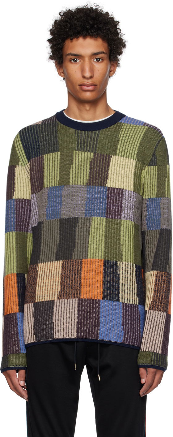 Sveter Paul Smith Paul Smith Patchwork Crewneck Sweater Rôznofarebný | M1R-267Y-L02084, 0