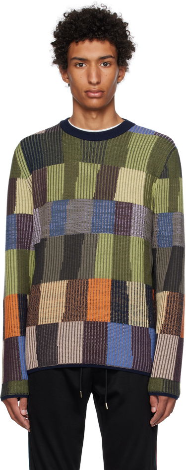 Sveter Paul Smith Paul Smith Patchwork Crewneck Sweater Rôznofarebný | M1R-267Y-L02084, 0