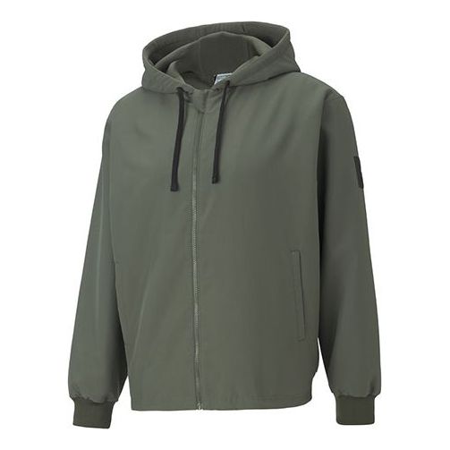 Mikina Puma Hooded Full-Zip Jacket Zelené | 530273-64