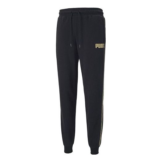 Tepláky Puma Puma Metallic Nights Tape Logo Knitted Trousers Čierna | 587142-01