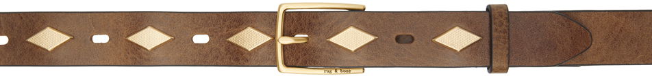Opasok rag & bone Rag & Bone Colin Studded Belt Hnedá | WJW23F1029ST29, 0