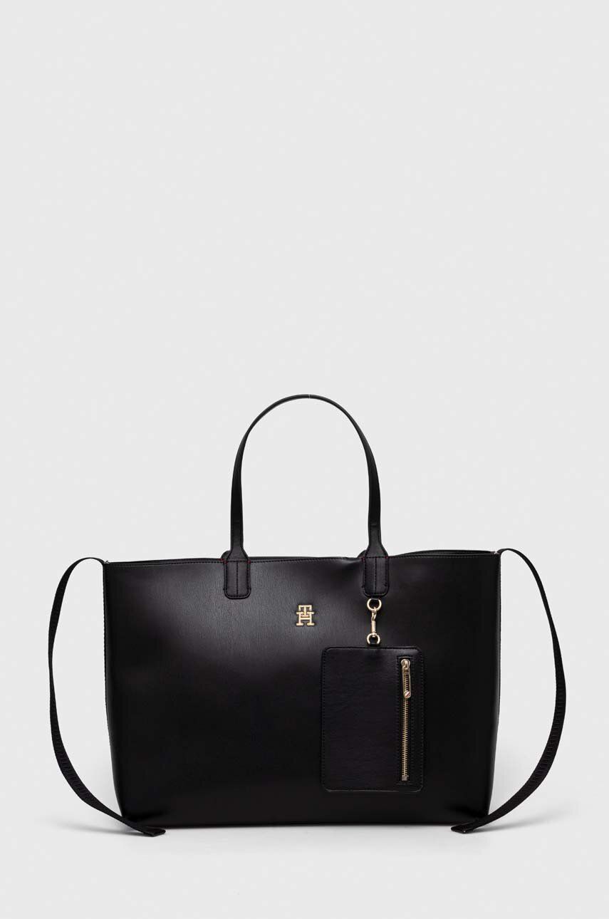 Tote bag Tommy Hilfiger Iconic Tote Bag Čierna | AW0AW14874, 0
