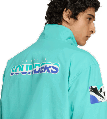 Vetrovka adidas Originals Originals Seattle Sounders FC Anthem Jacket Tyrkysová | jm5026, 3