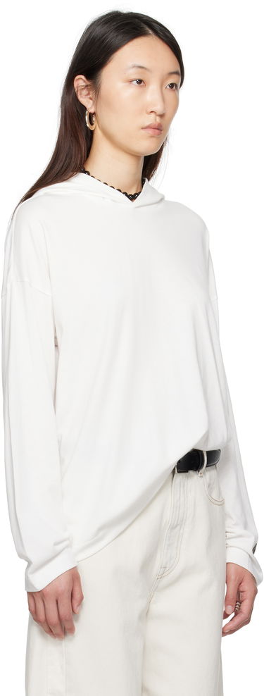 Mikina Fear of God Fear of God ESSENTIALS Long Sleeve Hoodie Biela | 125SP257044FW, 1