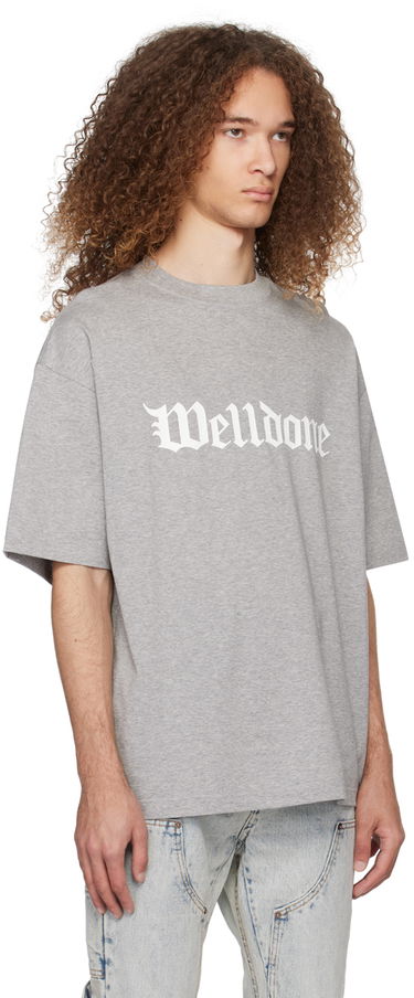 Tričko We11done We11done Gothic Logo T-Shirt Šedá | WD-TT0-24-899-U-MG, 1