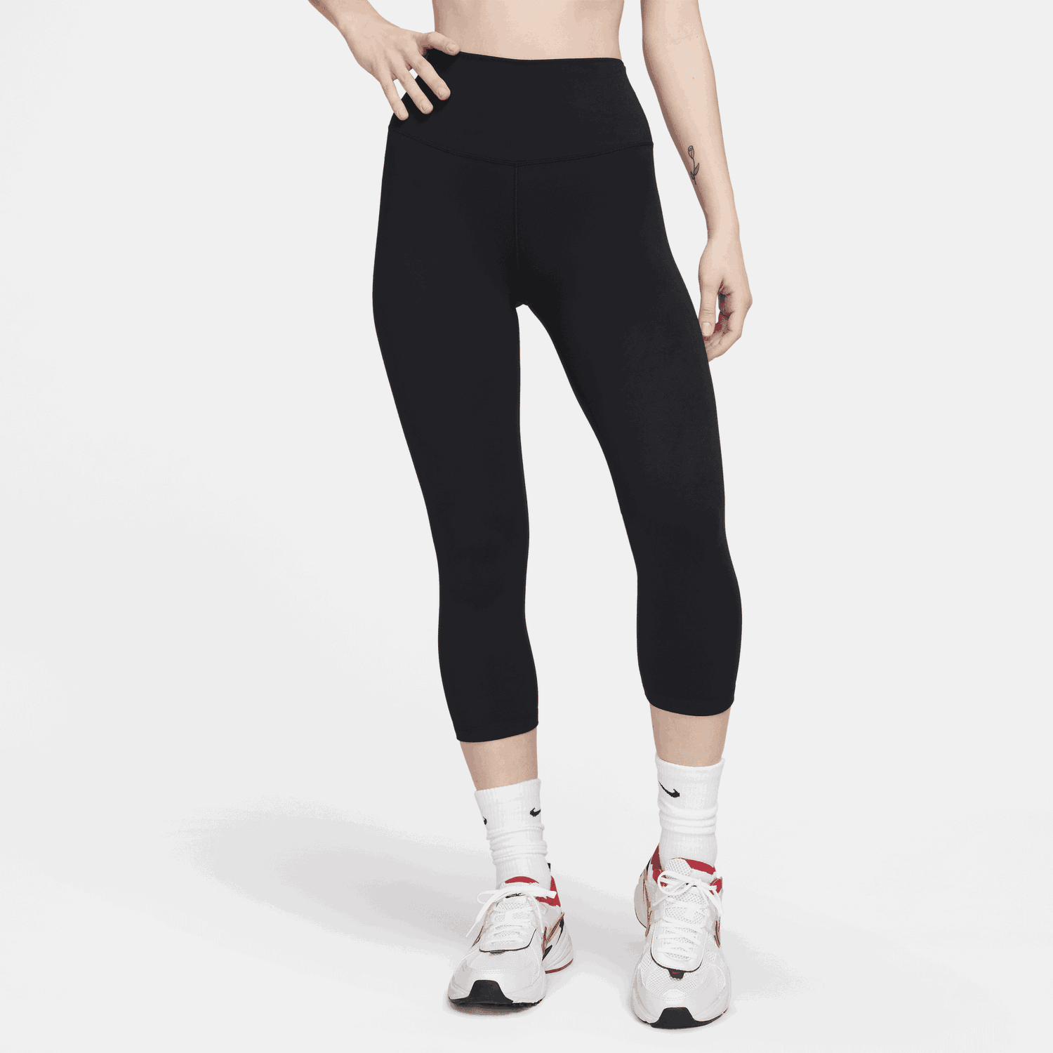 Legíny Nike Nike One High-Waisted Capri Leggings Čierna | FN3236-010, 0